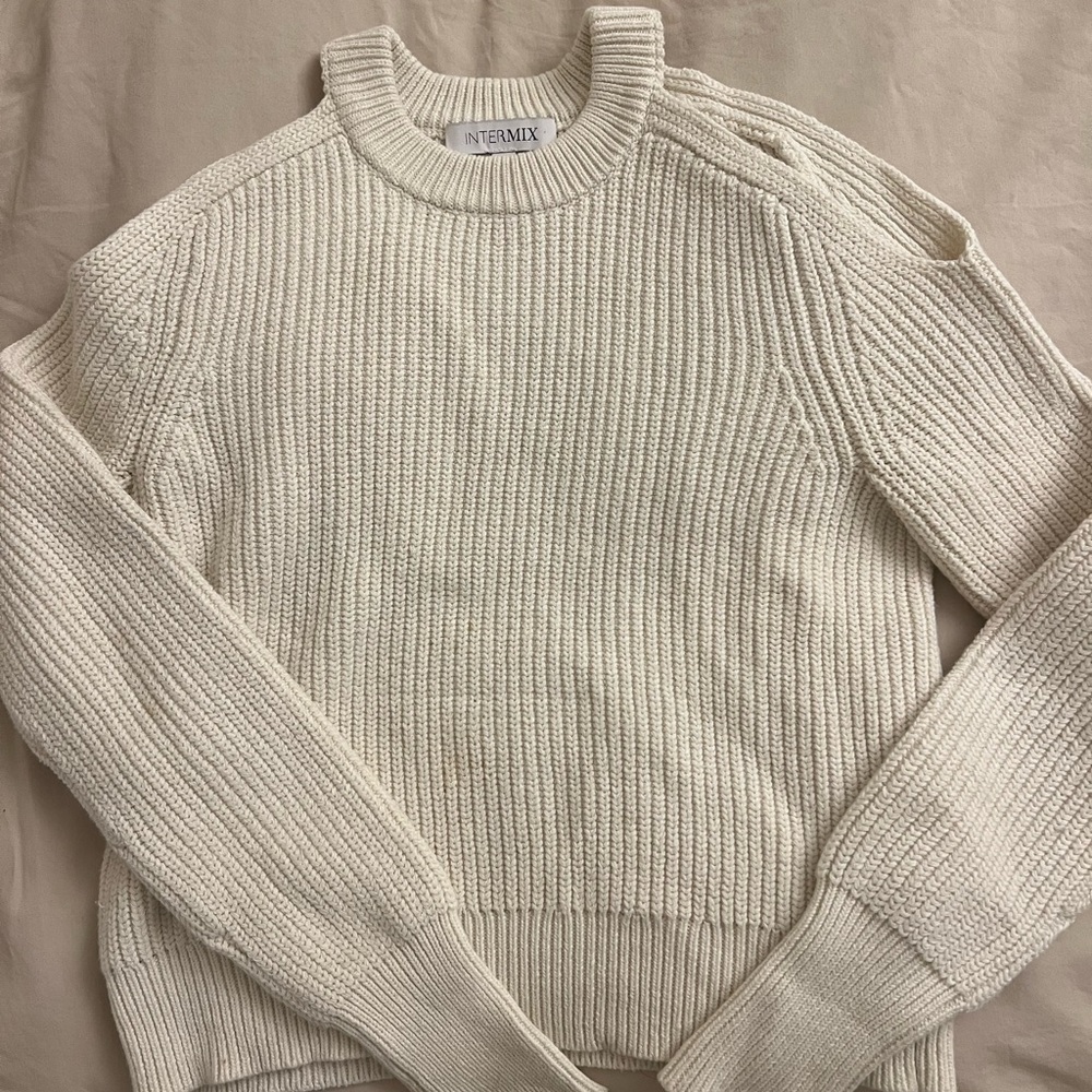 Intermix Cream Knit Sweater